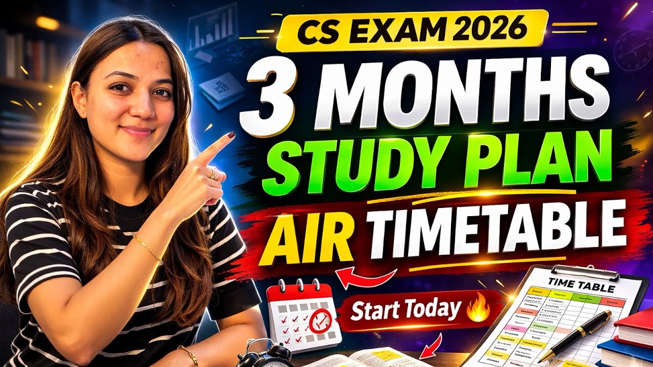 3 Months study routine for CS JUNE 2026 | AIR TIMETABLE | Neha Patel ...
