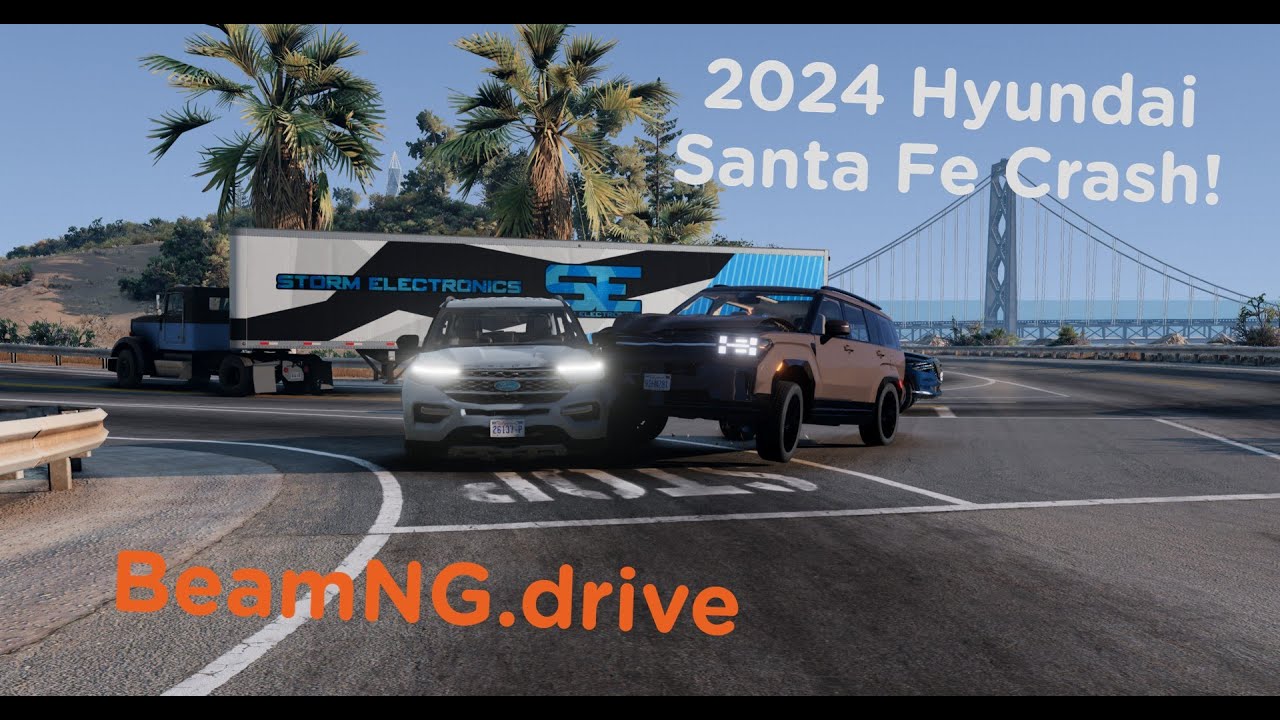 2024 Hyundai Santa Fe Crash - BeamNG.drive - YouTube