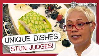Unique Showstopper Dishes STUN Marcus Wareing &amp; Monica Galleti | MasterChef UK