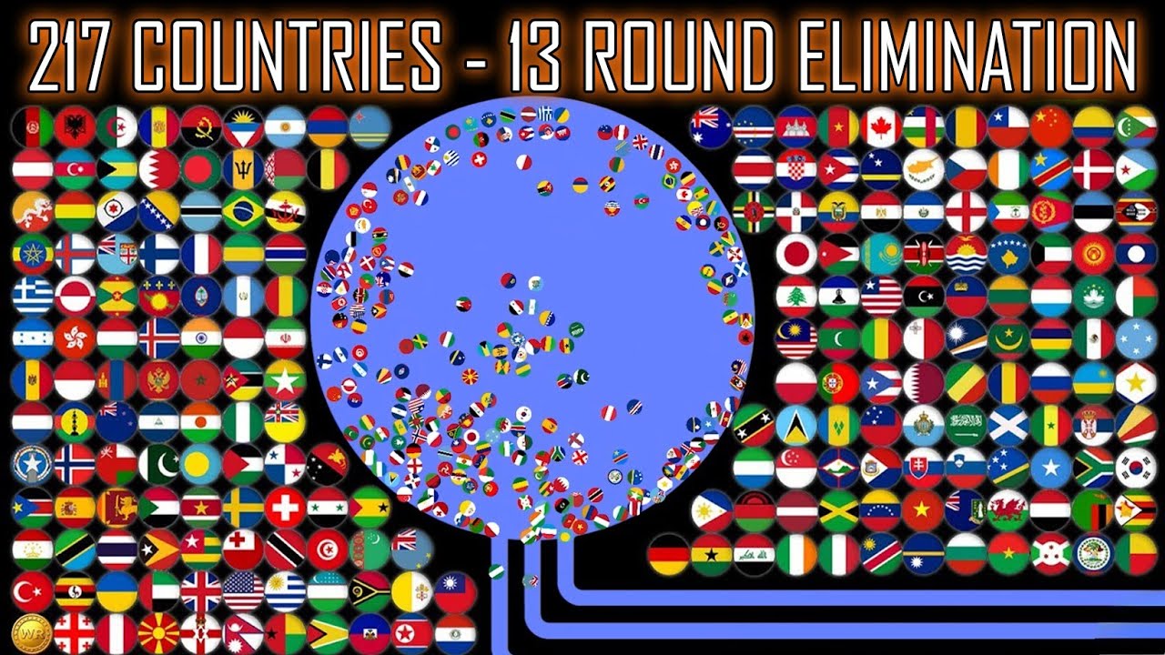 217 Countries - 13 Round Ultimate Eliminations | WORLD MARBLE RACE #89