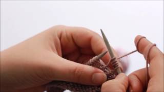 (K1, yo, k1, yo, k1) Increase, Knitting Stitch Tutorial