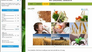 HTML Website Builder | Animated Grid Gallery