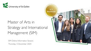 SIM Online Information Session 2024/25