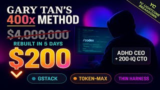 Gary Tan's 400× Coding Method (YC Lightcone Breakdown)