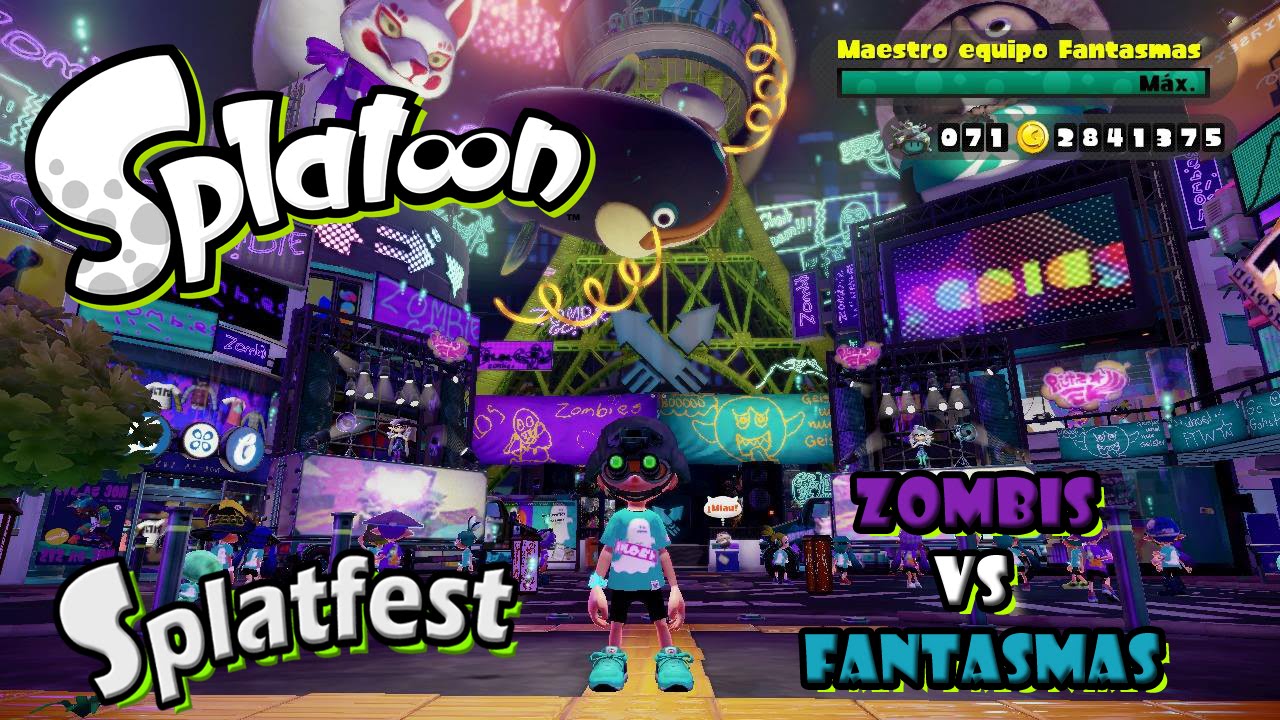 splatoon 2 nintendo switch Let's play Splatoon #34 | Splatfest 7 - ZOMBIS VS FANTASMAS / ZOMBIES VS GHOSTS