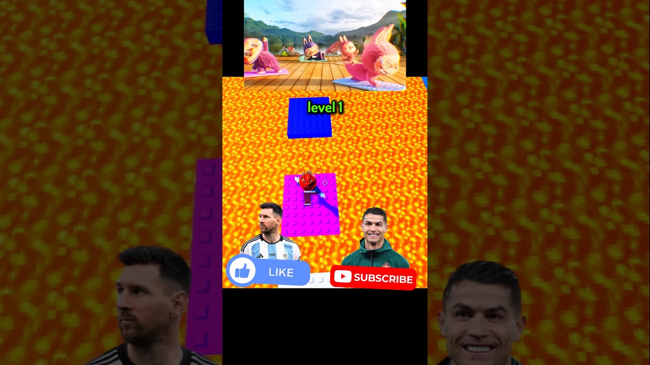 🤯🌈 Labubu VS Impossible Wallhop Challenge