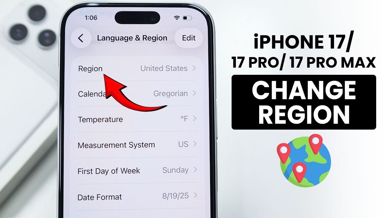 Iphone 17 Regioncode How to Change Region or Country on iPhone 17 / 17 Pro Max - YouTube