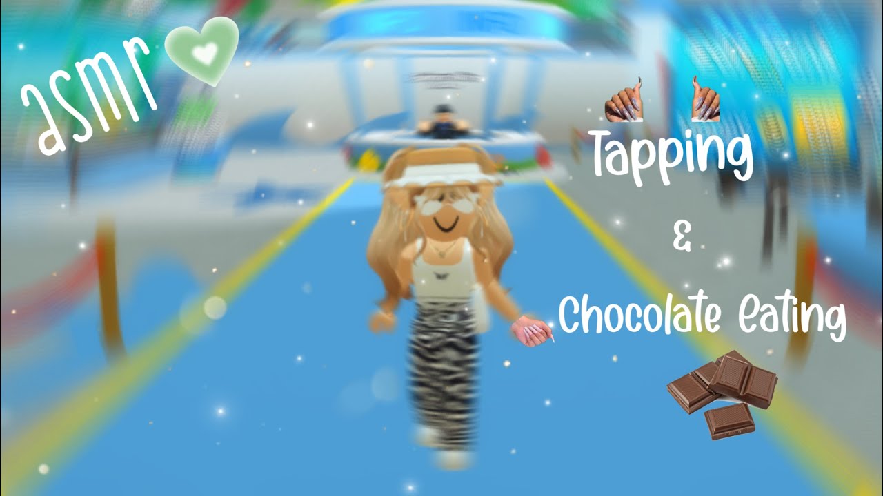 (ASMR)Tapping and Eating a Little Chocolate
