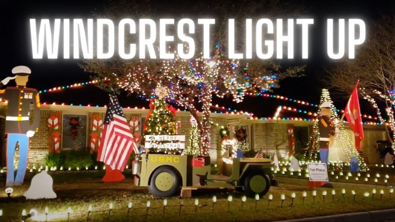 Christmas Lights Windcrest Tx Windcrest Light Up YouTube