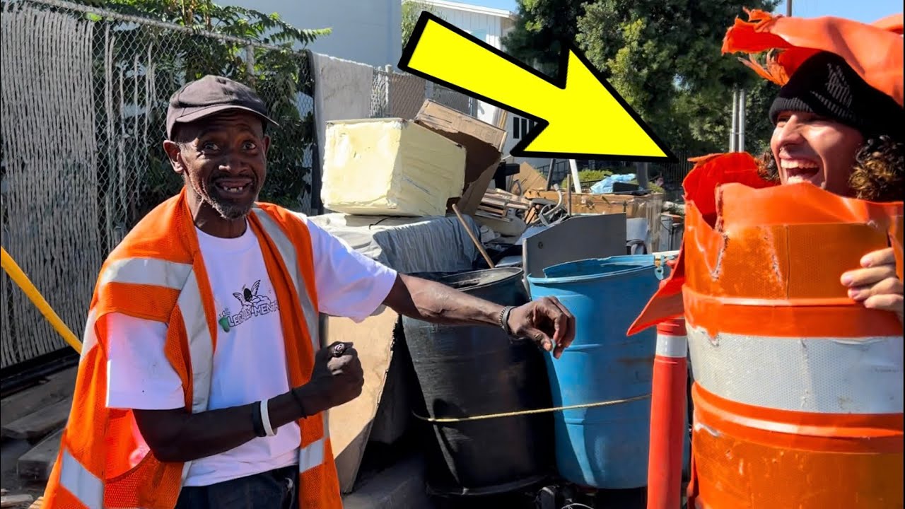Street Cone Prank in the Hood!!