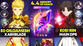 E0 Gilgamesh x Ashblade & E0S1 Rin Tohsaka Main DPS | Memory of Chaos 12 | HSR 4.4
