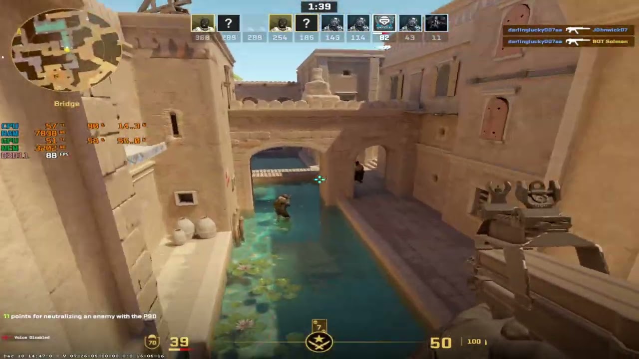 tdm Gameplay CS2 - Anubis - Streched Res - Ryzen 3 2200G - 16 GbRam - Gigabyte Windforce GTX 1650 OC