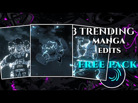 Trending manga edit pack | Alight motion [free xml qr /pack cc]