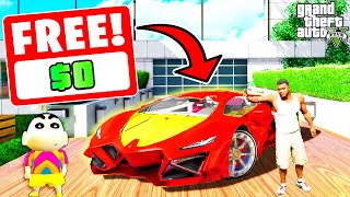 If Franklin Touch ANYTHING Turns FREE in GTA 5 | SHINCHAN and CHOP
