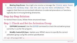How to Compile an Existing RPGLE Program Successfully Content