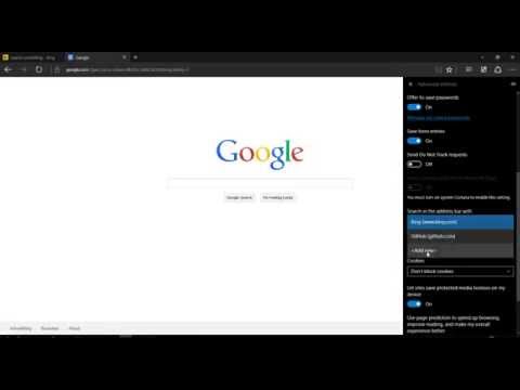 How to Set Google as Default Search Engine Microsoft Edge Windows 10