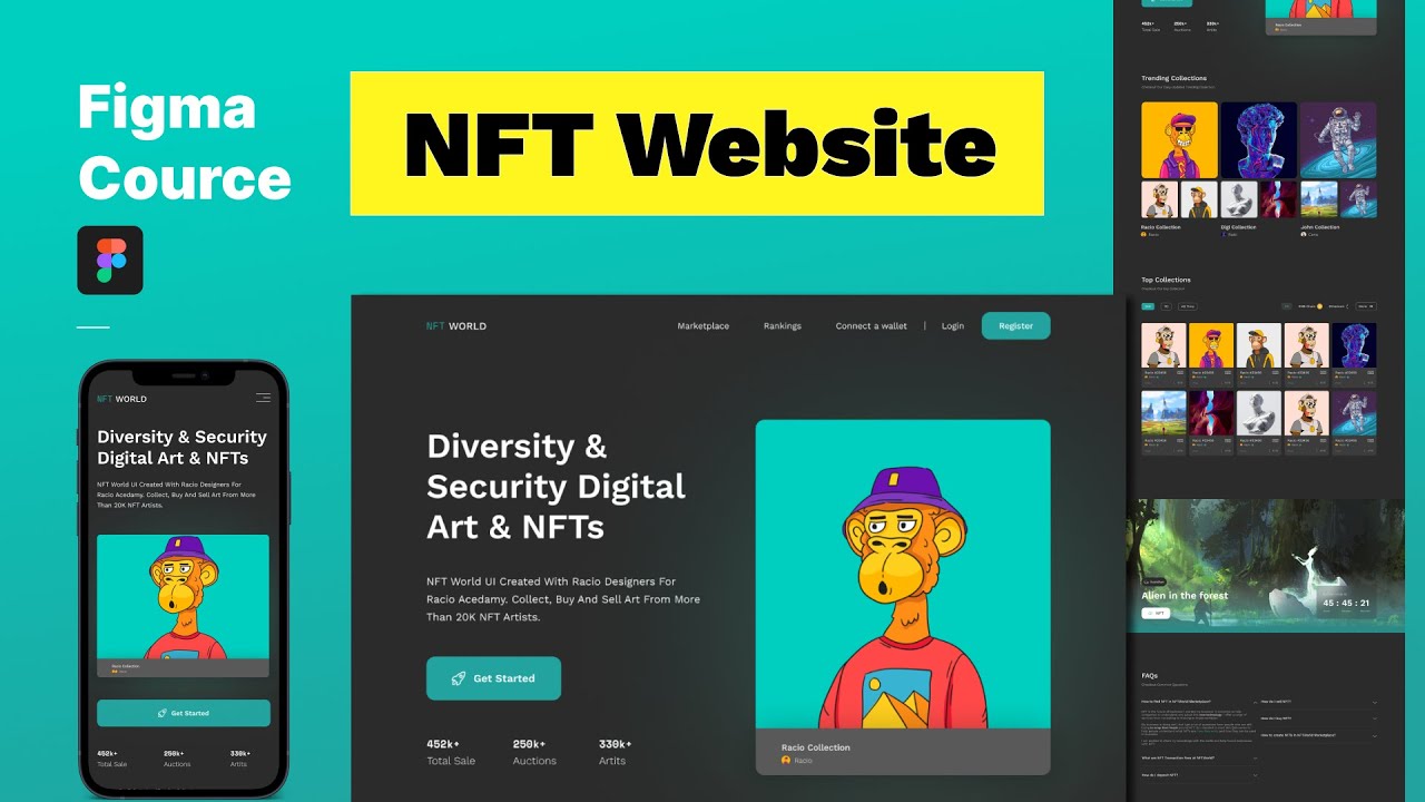 Design a Perfect NFT Website  | Figma Course | Speed art