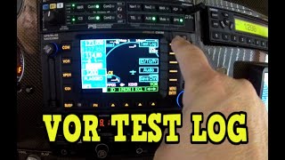 Garmin 480 - VOR Test Log