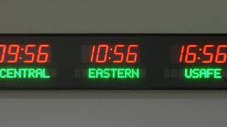 BRG Precision Product's 6610K-R25G - 7 Zone, Programmable Time Zone Clock Display