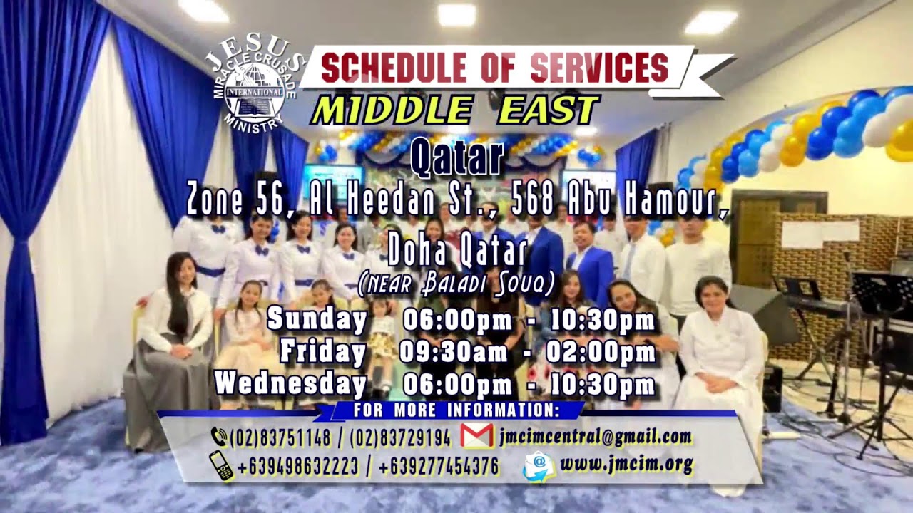Watch!!! JMCIM Central Live Streaming of SUNDAY GENERAL WORSHIP | MARCH 08, 2026.