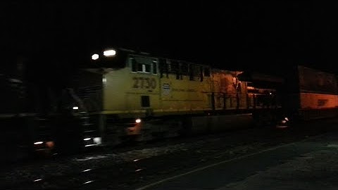 NS 203 with Union Pacific 2730 trailing in Charlottesville Virginia