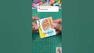 initial bohoart comment your name to feature in next video #youtubeshorts #diy #bohoart #nametags