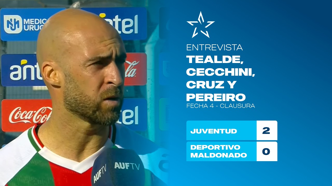 Nota con Tealde, Cecchini, Cruz y Pereiro | Torneo Clausura 2026 | Liga AUF Uruguaya | #AUFTV
