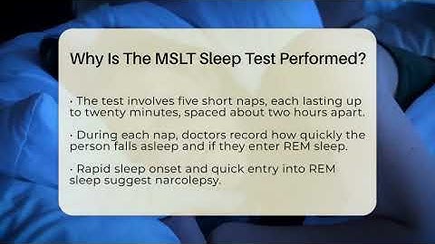 Why Is The MSLT Sleep Test Performed? - Sleep Apnea Support Network
