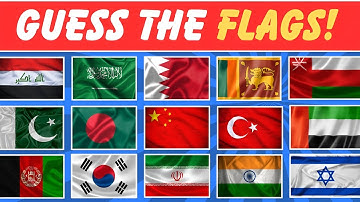 Guess the 49 Asian flags in just 3 seconds | Guess the National Flags | Quiz Bitnix