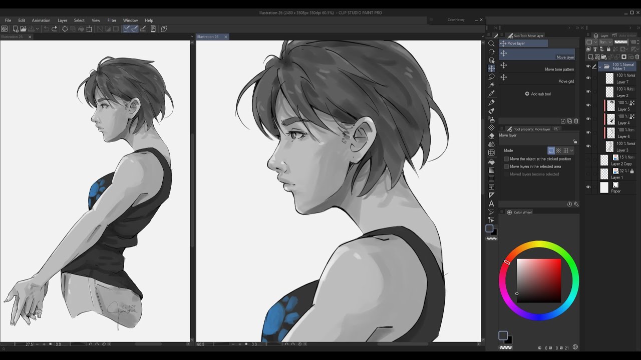 Drawing Timelapse (Half Body) | SSP 7