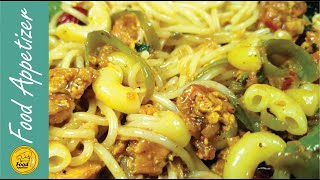 Macaroni & spaghetti Recipe | How to Make Macaroni spaghetti By Food Appetizer