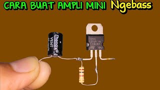 Buat Ampli mini satu transistor tip 41C