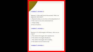 PECT Module 2 PreK 4 Exam Questions and Answers Latest