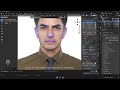 How to Convert a Real Face Photo to 3D Model by FaceBuilder Addon In Blender