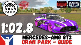 iRacing Mercedes GT3 Oran Park Guide 1:02.8 Mercedes AMG GT3 Oran Park Track Guide