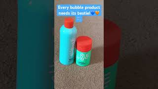 Every bubble product needs its Bestie! ￼🧡🫧💙@bubbleskincare #slamdunk #freshstart #fyp