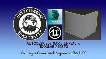 3DS MAX - Making Modular Corner walls for Unreal 4