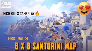 New TDM 8v8 First Game😍 | BGMI New Santorini Map🔥 | First time playing new tdm map || Saksham Gaming