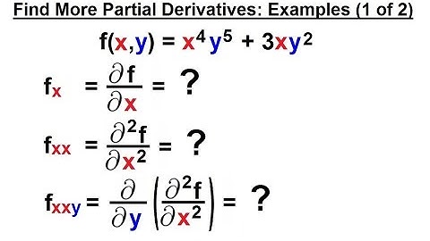 Calculus 3: Partial Derivative (13 of 30) Find More Partial Derivatives: Example (1 of 2)