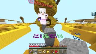 MEGA SKYWARS GAMEPLAY (high kill games) PC Cubecraft Bedrock