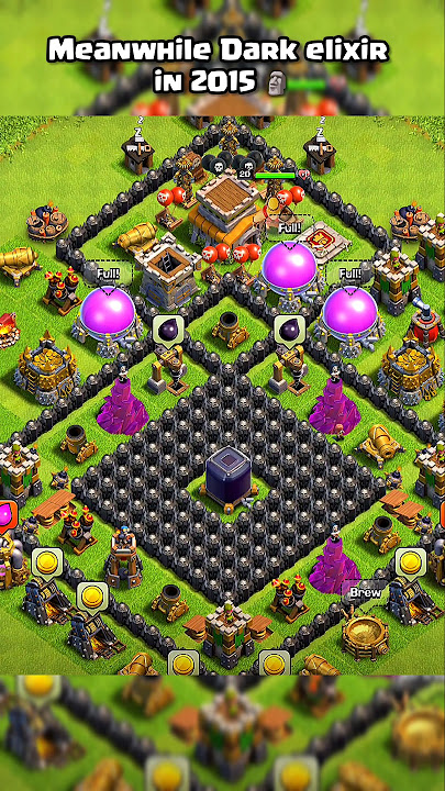 Dark elixir in 2015 🗿 ll Clash of clans ll #shorts #clashofclans #coc