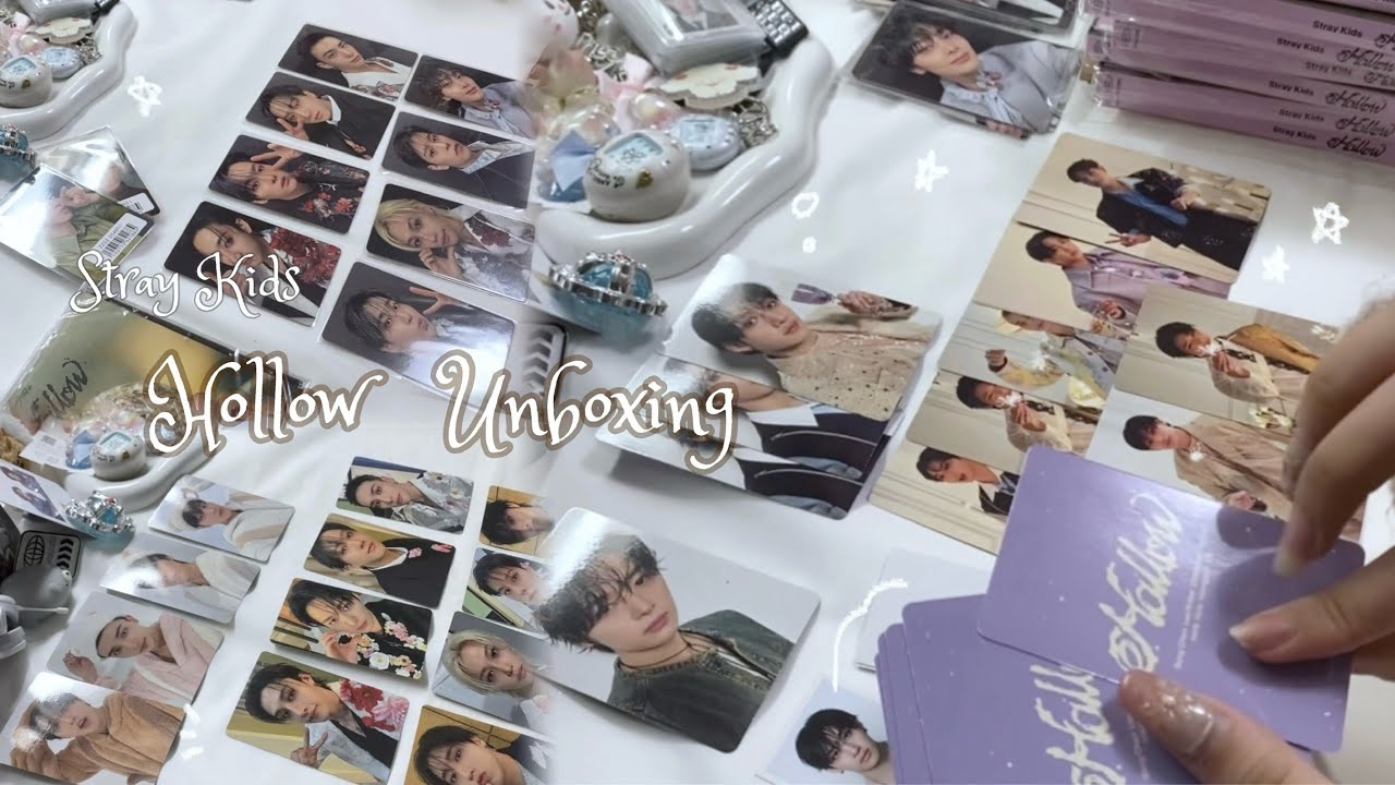 スキズの新アルバムHollow大量開封前編!!★過去一引きが良すぎた🎶/Stray Kids Hollow Unboxing / 스트레이 키즈/開封動画
