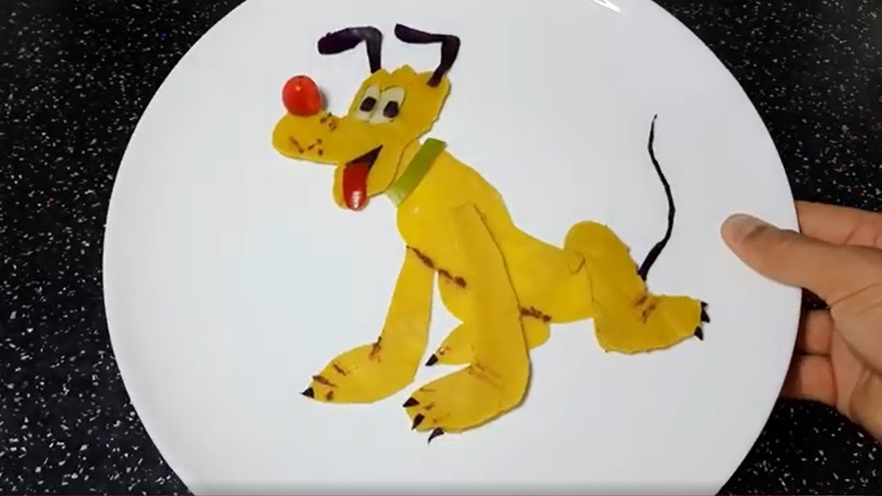 Pluto (Disney) in Pancake Food Art YouTube