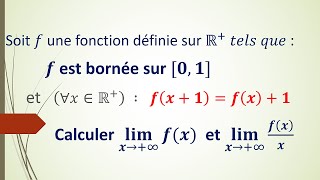 Limites d'une fonction |  Exercice très intéressant pour sc maths screenshot 5