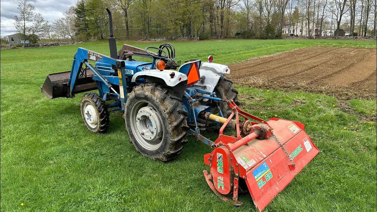 Two Rototillers, One Furrower, and Planting Potatoes