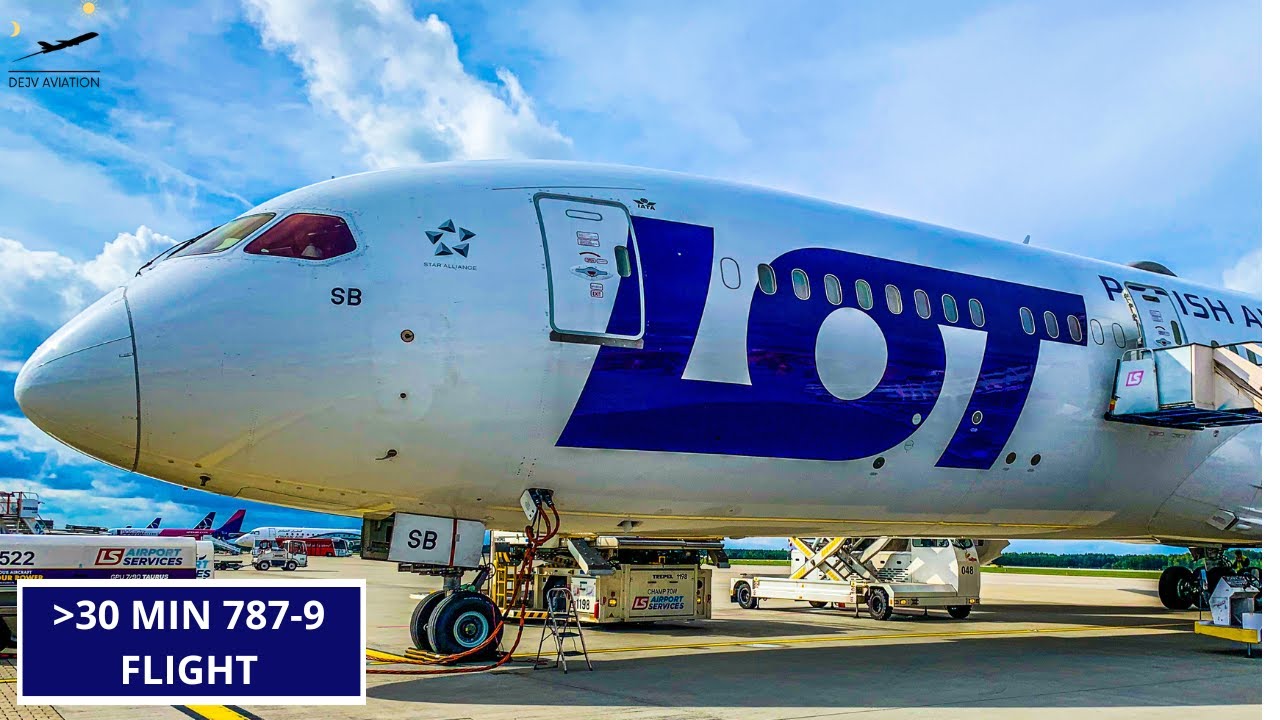 [4K] TRIP REPORT | The shortest DREAMLINER flight ? | LOT Boeing 787-9 | Warsaw to Katowice
