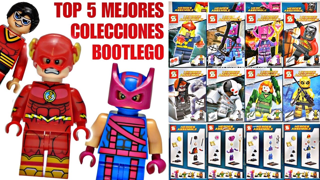 TOP 5 Mejores Sets 8 en 1 de LEGO Super Heroes Bootleg