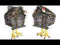 DIY Miniature Cardboard House of Baba Yaga | Paper craft tutorial