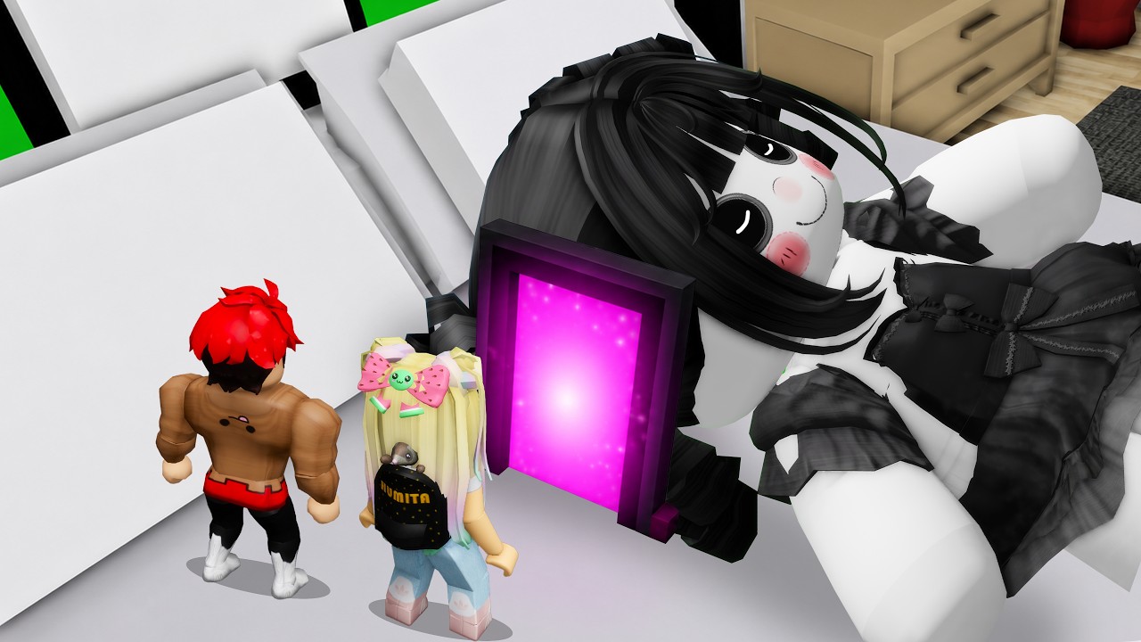 Nos COLAMOS en la Cabeza de la MUÑECA MALVADA en BROOKHAVEN Roblox