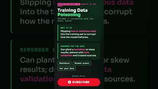 AI Training Data Poisoning Short for Exam Prep | SecurityX CAS-005 Objective 1.5 #comptia